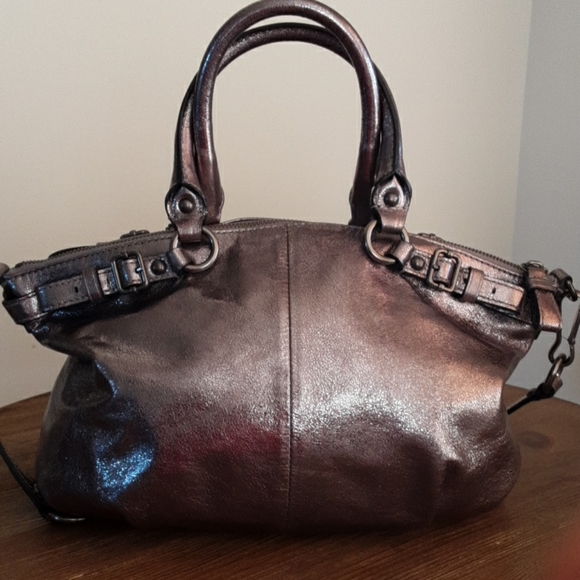 Coach Madison Sophia Metallic Satchel,EUC - Picture 9 of 16